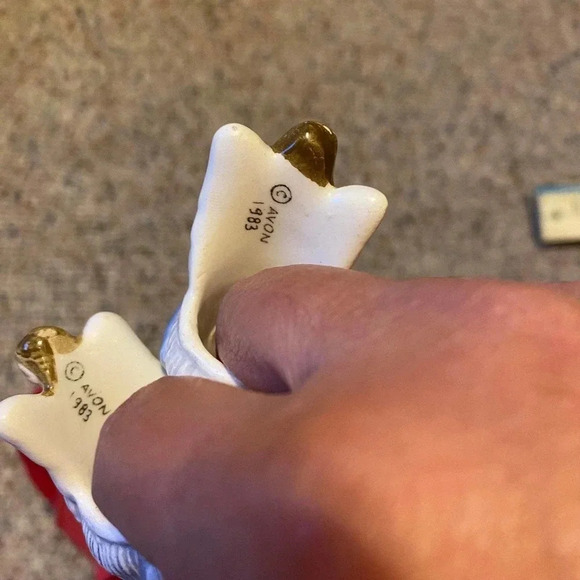 Vintage Avon Angle Porcelain Rings 1983 2 Pieces lot - Picture 4 of 9